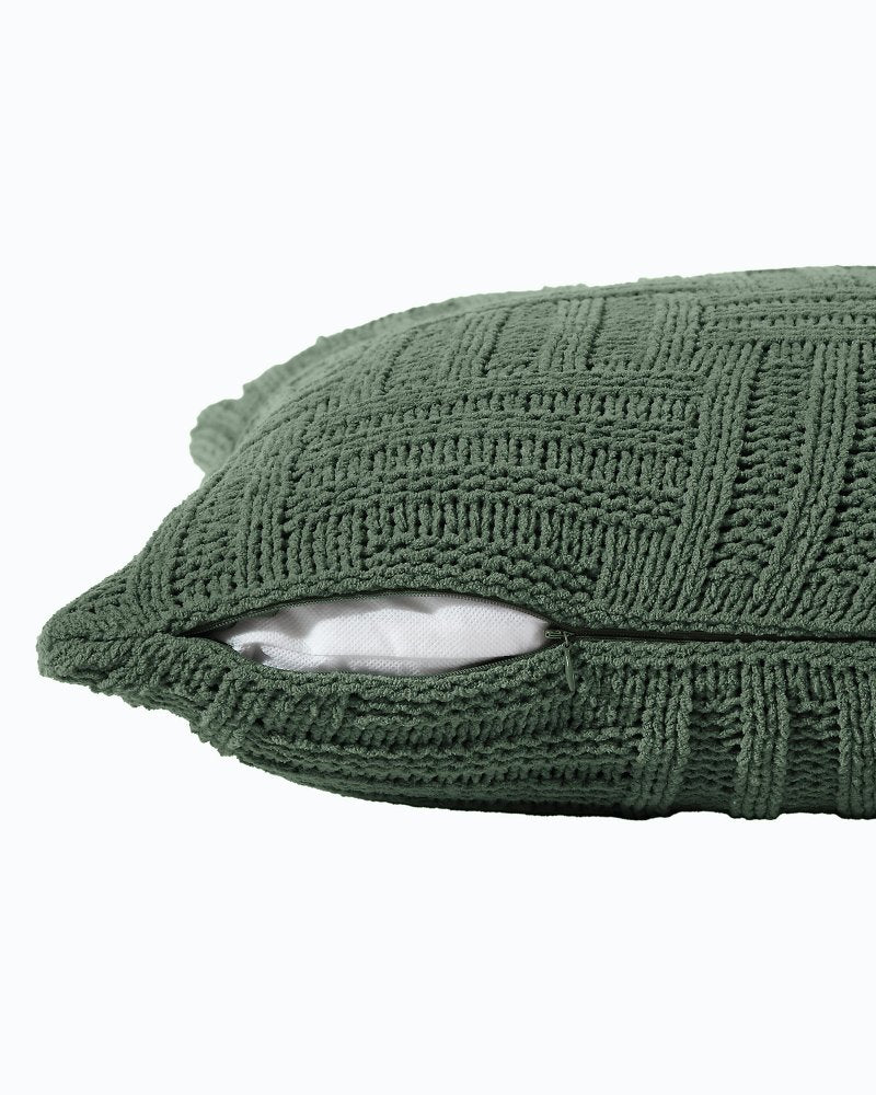 Chain Basket Decorative Pillow - Green