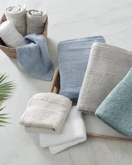 Island Retreat 6-Piece Bath Towel Set - Dark Blue Lagoon