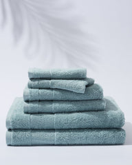 Island Retreat 6-Piece Bath Towel Set - Blue