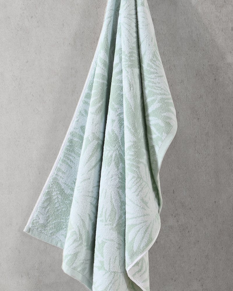 Lago Palm 6-Piece Bath Towel Set - Green