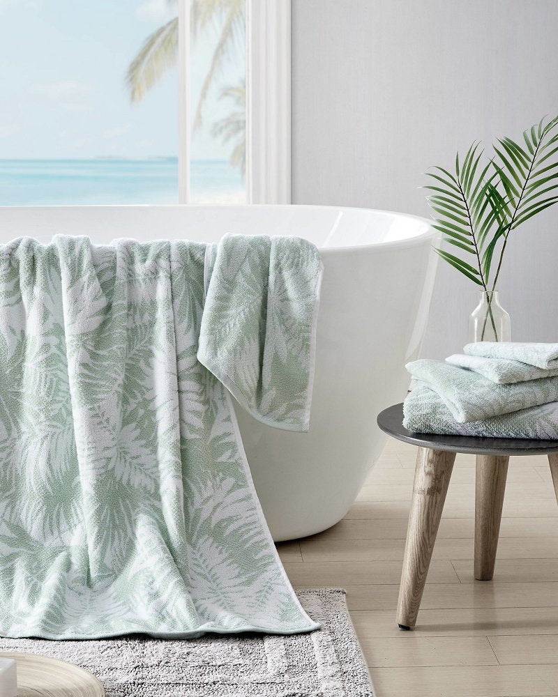 Lago Palm 6-Piece Bath Towel Set - Green