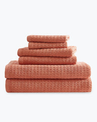 Northern Pacific 6-Piece Bath Towel Set - Orange
