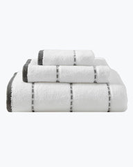 Ridley Grey 3-Piece Bath Towel Set - Grey