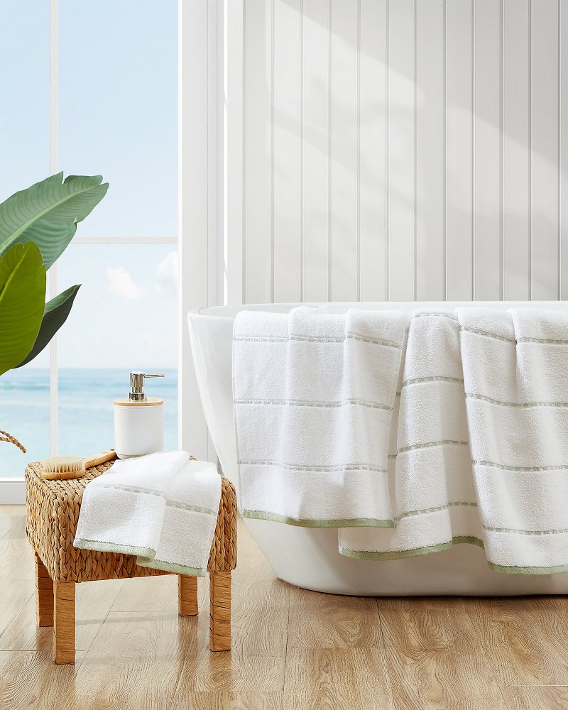 Ridley Green 3-Piece Bath Towel Set - Green