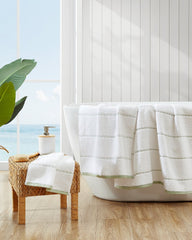 Ridley Green 3-Piece Bath Towel Set - Green