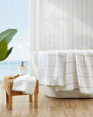 Ridley Blue 3-Piece Bath Towel Set - Steel Blue