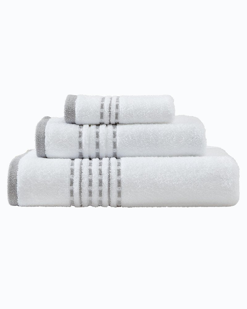Cliff Side Grey 3-Piece Bath Towel Set - Grey