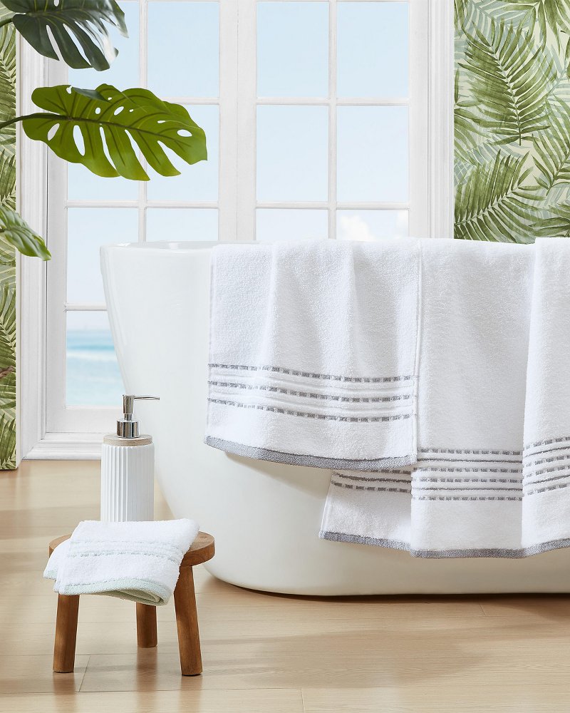 Cliff Side Grey 3-Piece Bath Towel Set - Grey