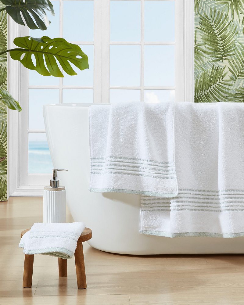 Cliff Side Green 3-Piece Bath Towel Set - Sage