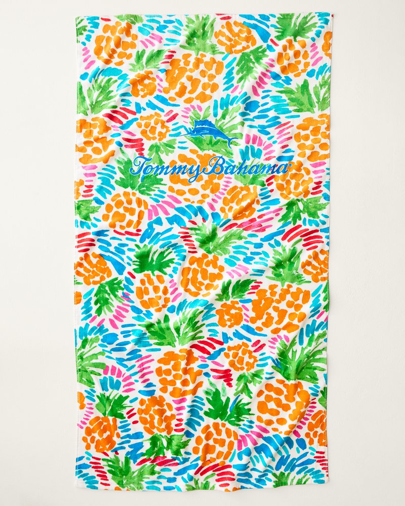 Beach Picnic &amp; Painterly Pineapple Beach Towels - Set of 2 - Multicolor