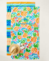Beach Picnic &amp; Painterly Pineapple Beach Towels - Set of 2 - Multicolor
