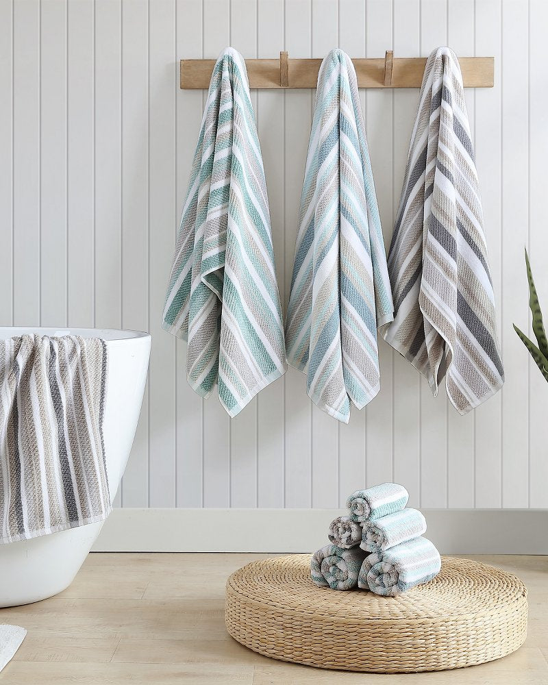 Ocean Bay 3-Piece Bath Towel Set - Turquoise