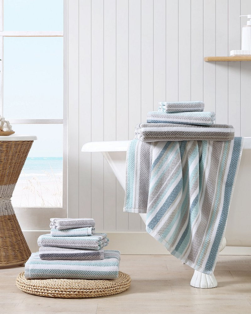 Ocean Bay 3-Piece Bath Towel Set - Turquoise