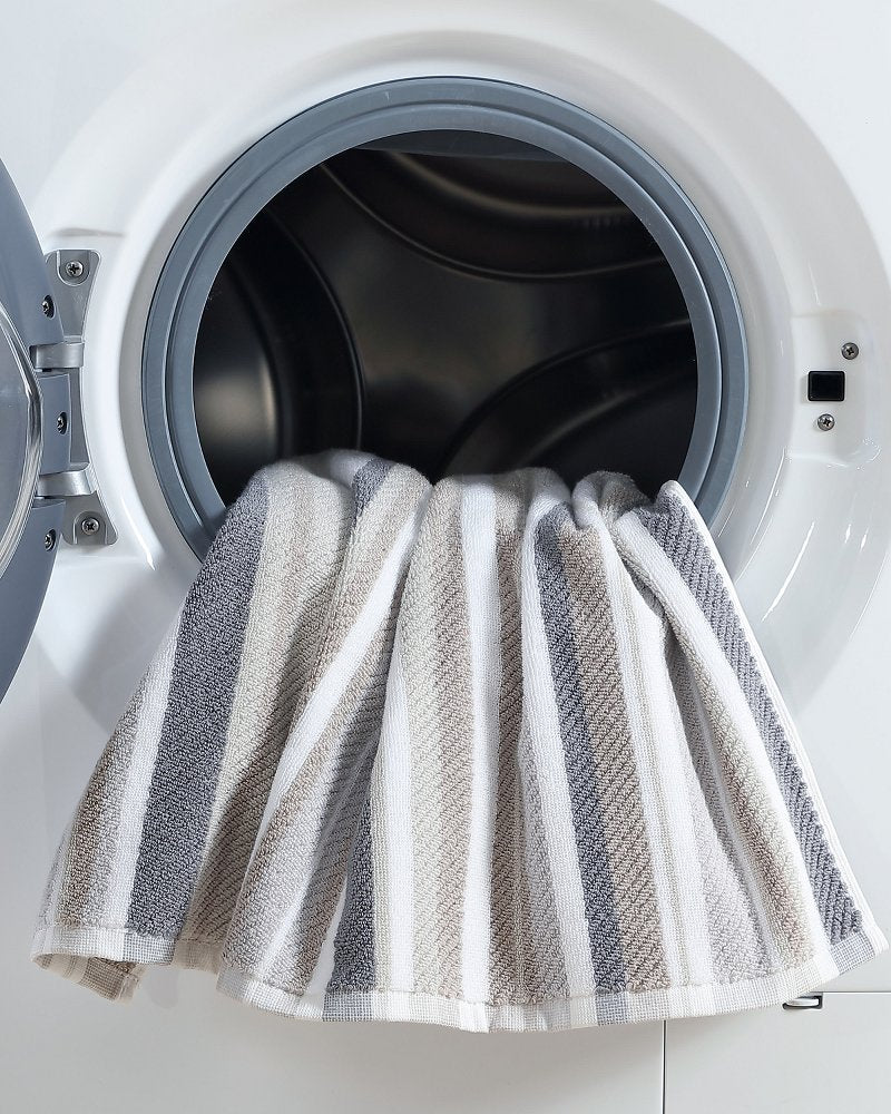 Ocean Bay 3-Piece Bath Towel Set - Grey