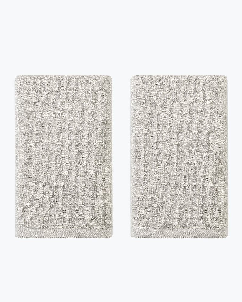 Northern Pacific 2-Piece Hand Towel Set - Brown