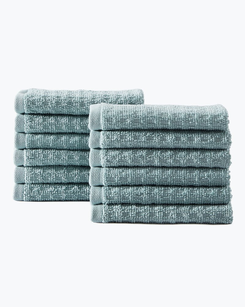 Northern Pacific 12-Piece Wash Towel Set - Blue