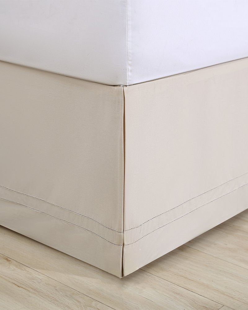 Tailored Queen Bed Skirt - Beige