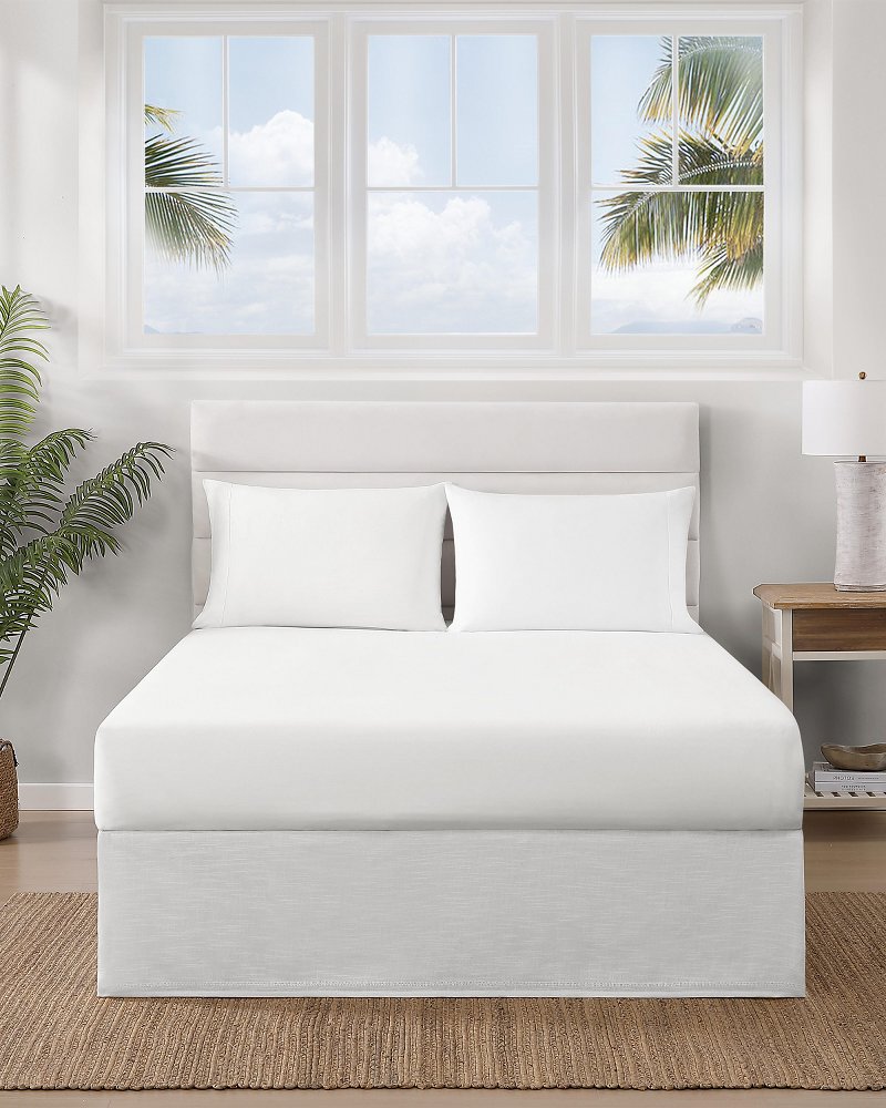 Island Estate Queen Bed Skirt - White