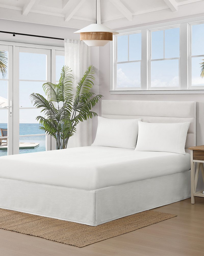 Island Estate King Bed Skirt - White