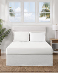 Island Estate King Bed Skirt - White
