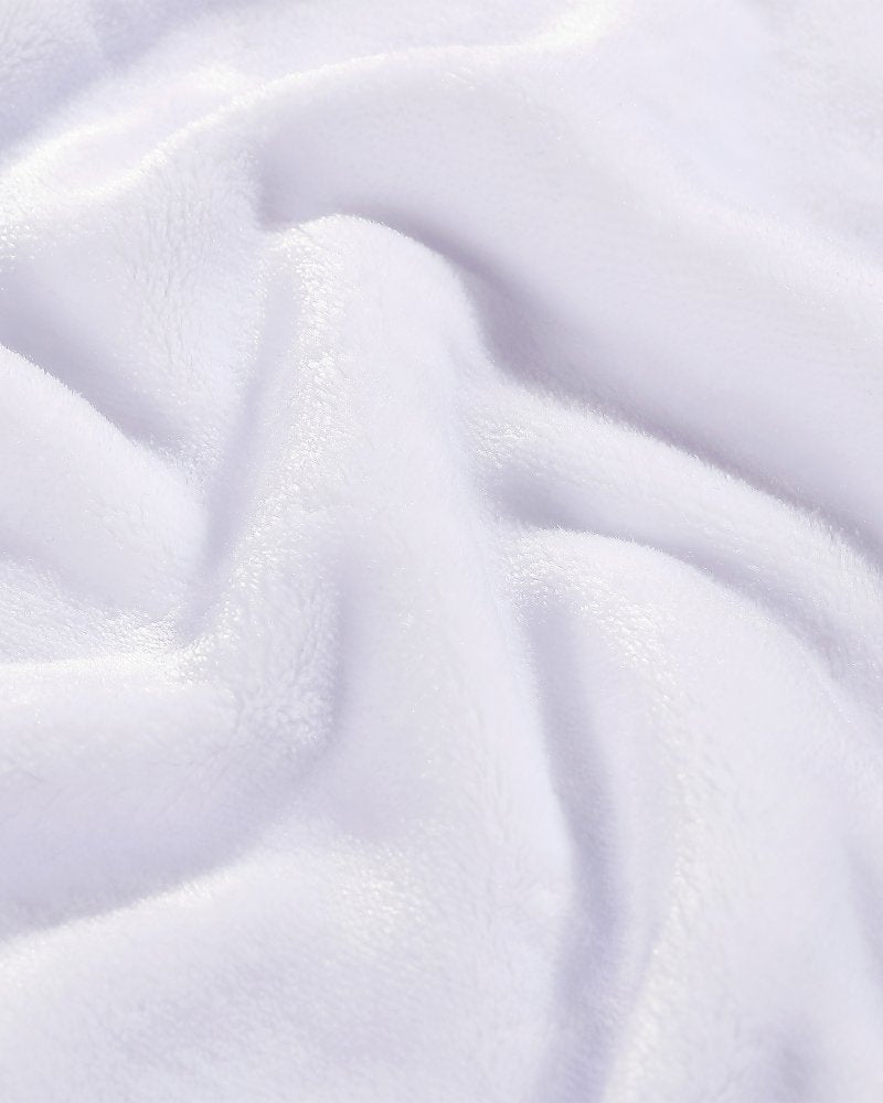 Solid King Fleece Blanket - White