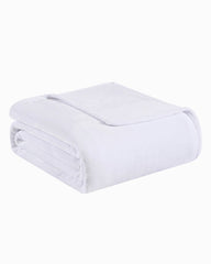 Solid King Fleece Blanket - White