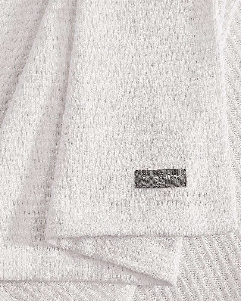 Island Estate Woven Bamboo Full/Queen Blanket - White