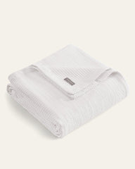 Island Estate Woven Bamboo Full/Queen Blanket - White