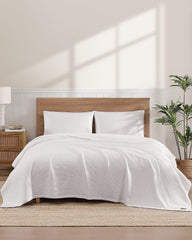 Island Estate Woven Bamboo Full/Queen Blanket - White