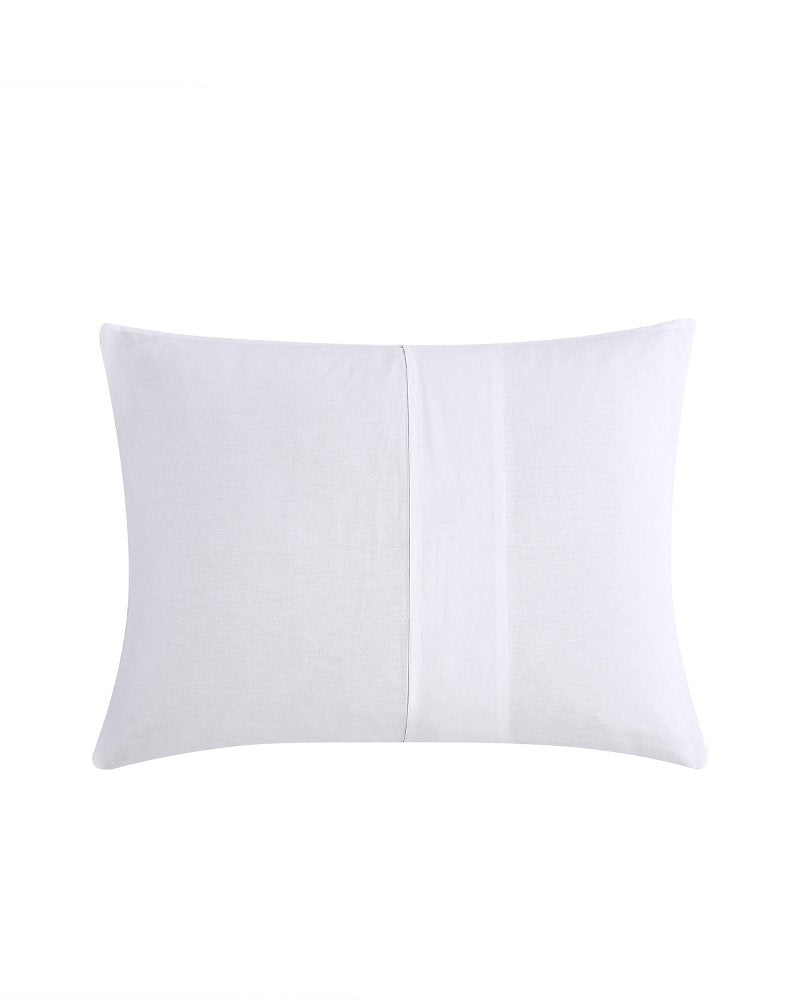 Basketweave 3-Piece King Duvet Cover Set - White