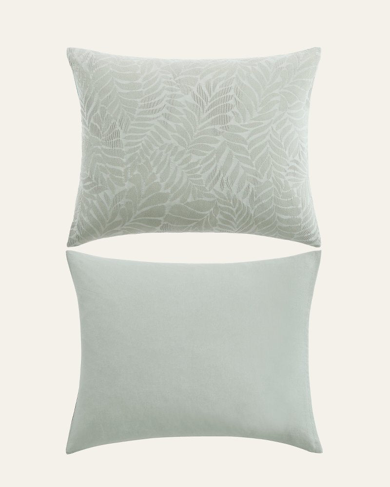 Island Estate Harbor Palm Reversible 3-Piece Full/Queen Duvet Cover Set - Green