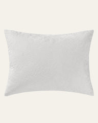 Island Estate Embroidered Leaf Decorative Pillow - White