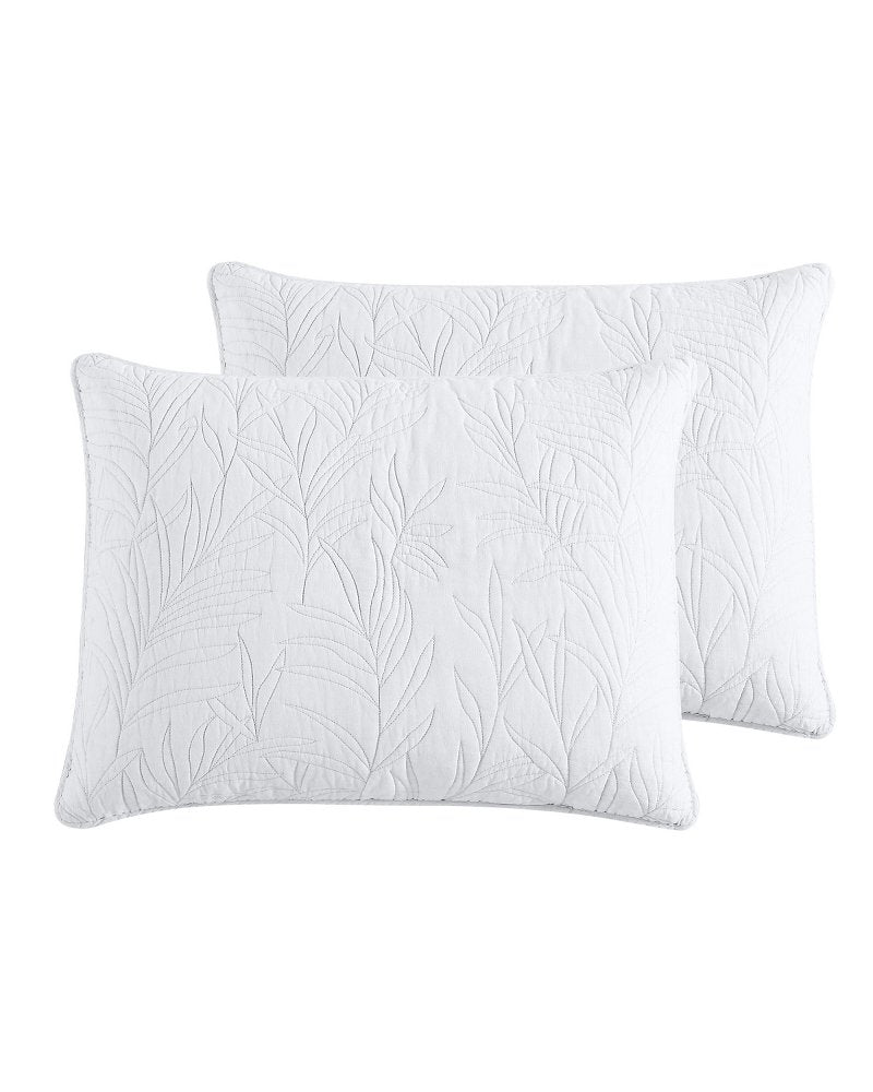 Solid Costa Sera King Quilt - White