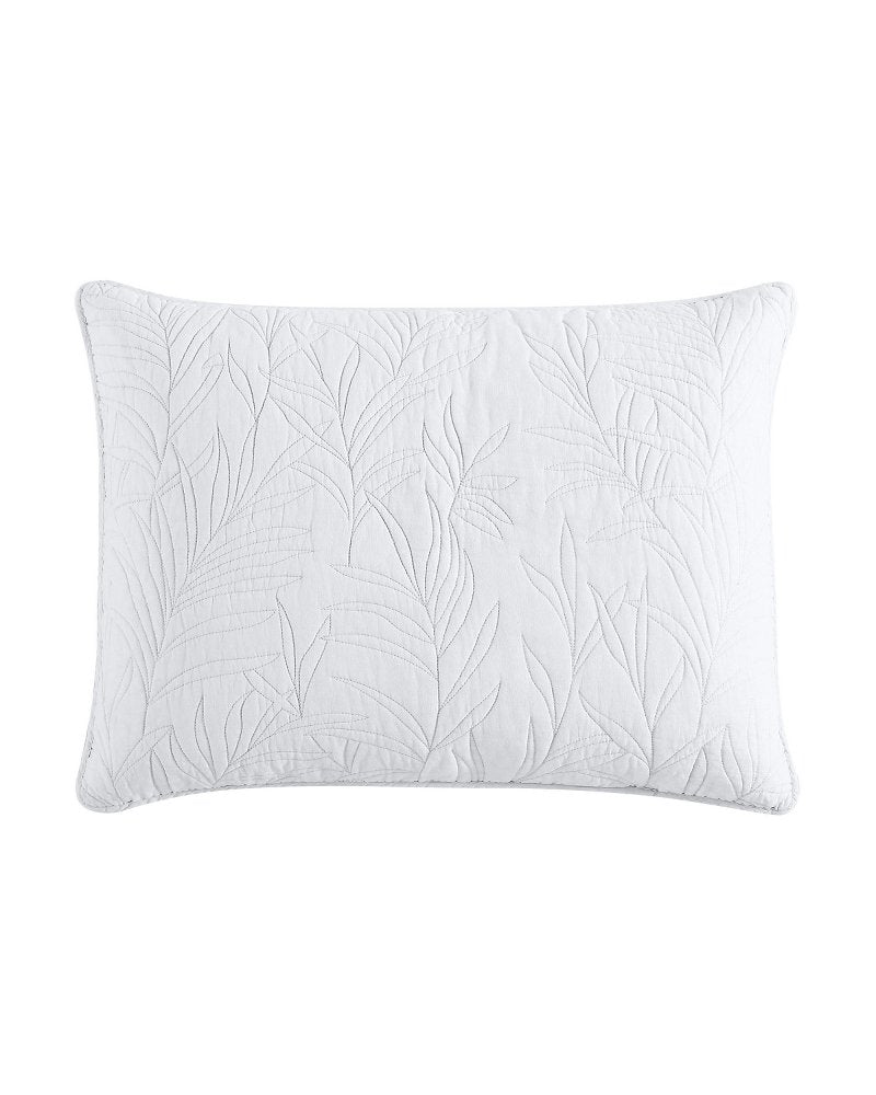 Solid Costa Sera King Quilt - White