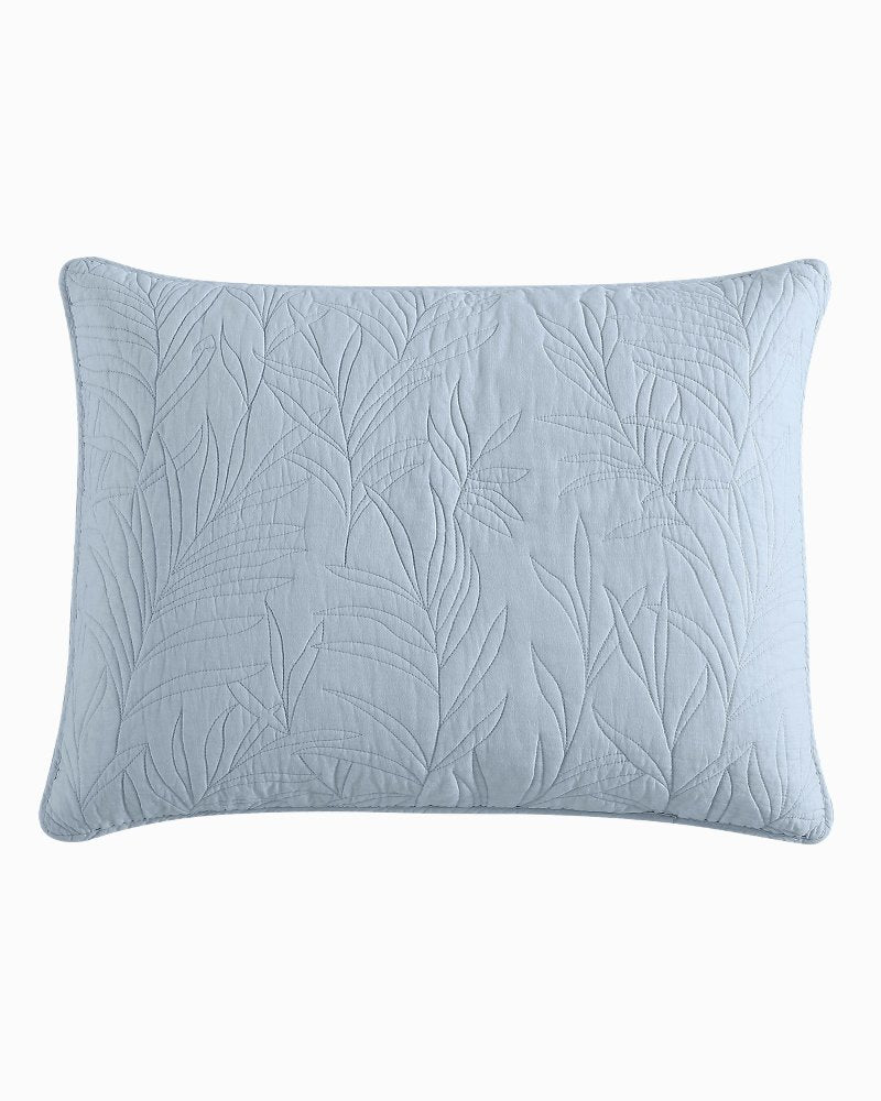 Solid Costa Sera Twin Quilt - Blue