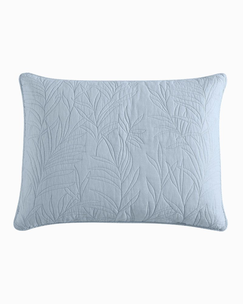 Solid Costa Sera Full/Queen Quilt - Blue