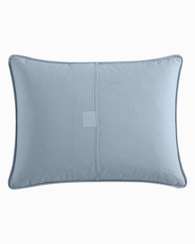 Solid Costa Sera King Quilt - Blue