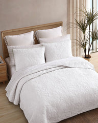Solid Costa Sera 2-Piece King Quilted Sham Set - White