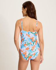 Goa Tropical Twist Tankini Top - White