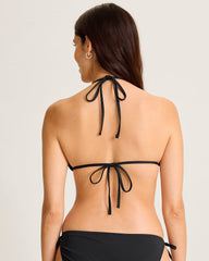 Pearl String Bikini Top - Black