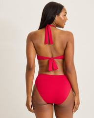 Pearl Double-Strap Halter Bikini Top - Rossovivo