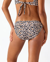 Palm Modern Safari Cat Hipster Bikini Bottoms - Black