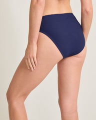 Ocean Point Colorblock Hipster Bikini Bottoms - Mare Navy
