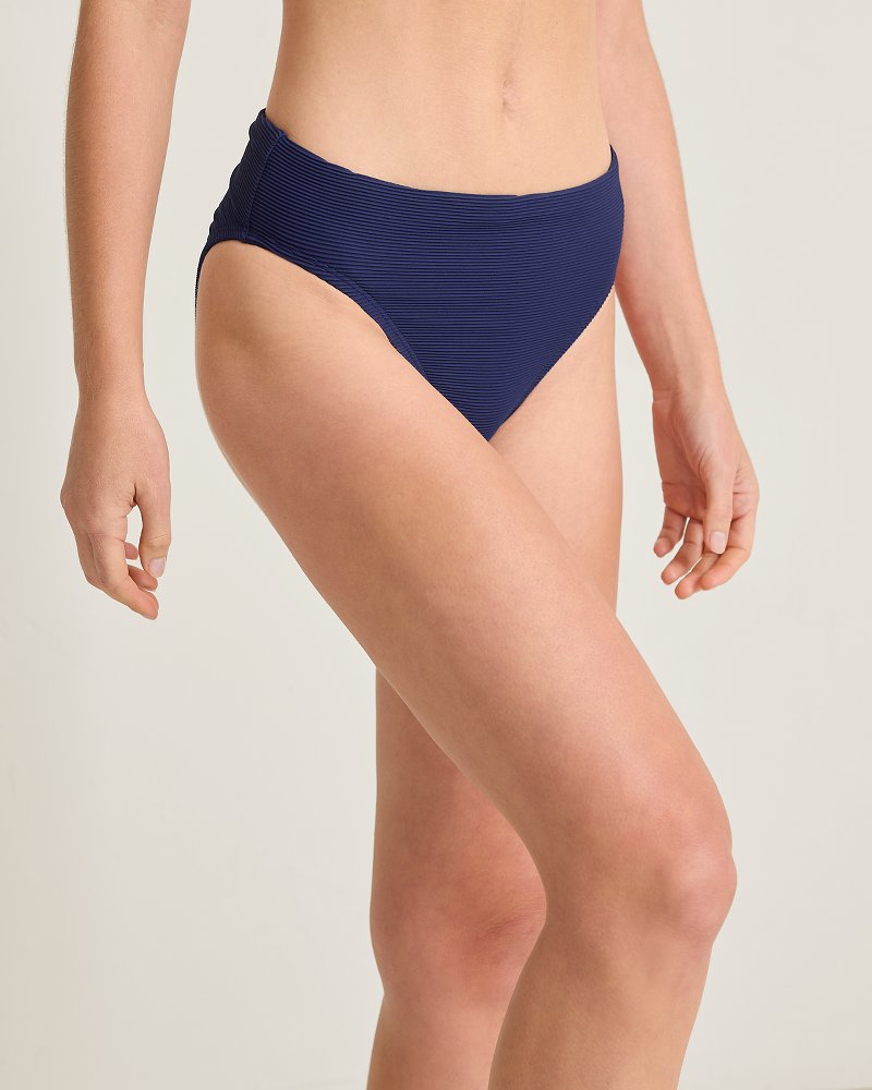 Ocean Point Colorblock Hipster Bikini Bottoms - Mare Navy