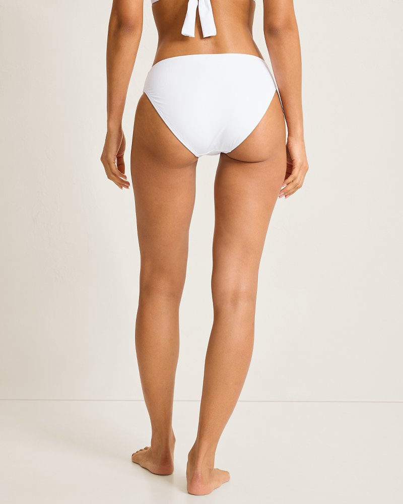 Pearl Hipster Bikini Bottoms - White
