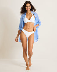 Pearl Hipster Bikini Bottoms - White