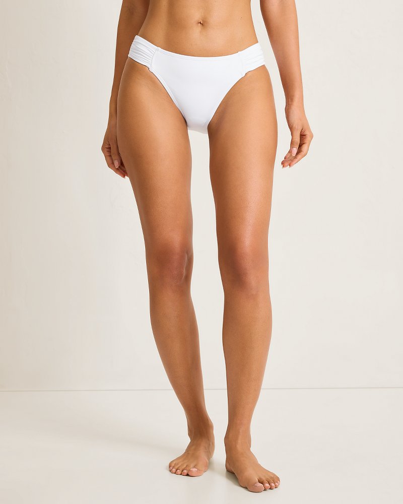 Pearl Hipster Bikini Bottoms - White