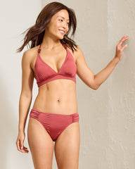 Jewel Sands Hipster Bikini Bottoms - Soft Sienna