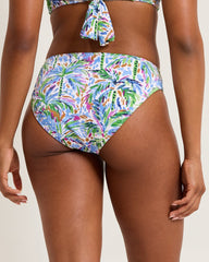 Island Cays Poolside Palms Hipster Bikini Bottoms - Four Leaf Clover