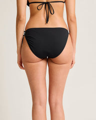 Pearl String Bikini Bottoms - Black